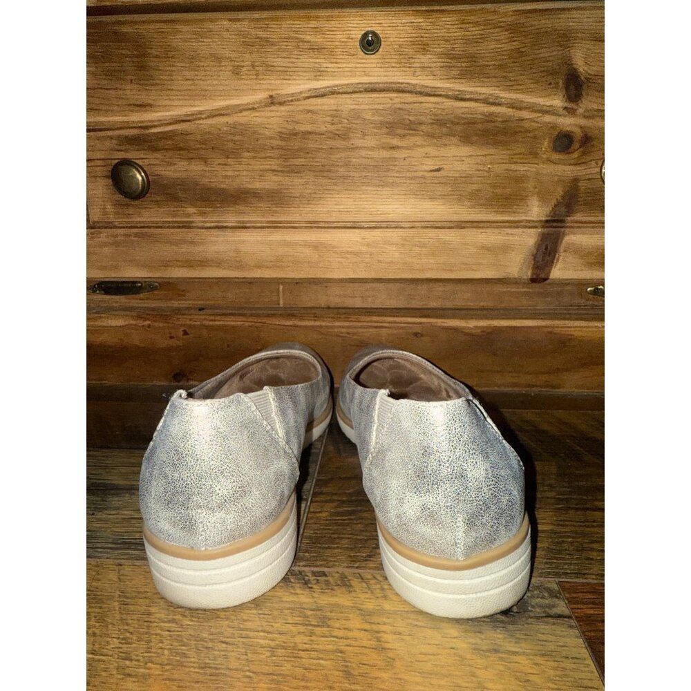 SOUL Naturalizer Metallic Silver Leather Flats - Women’s 8.5 - Picture 10 of 11